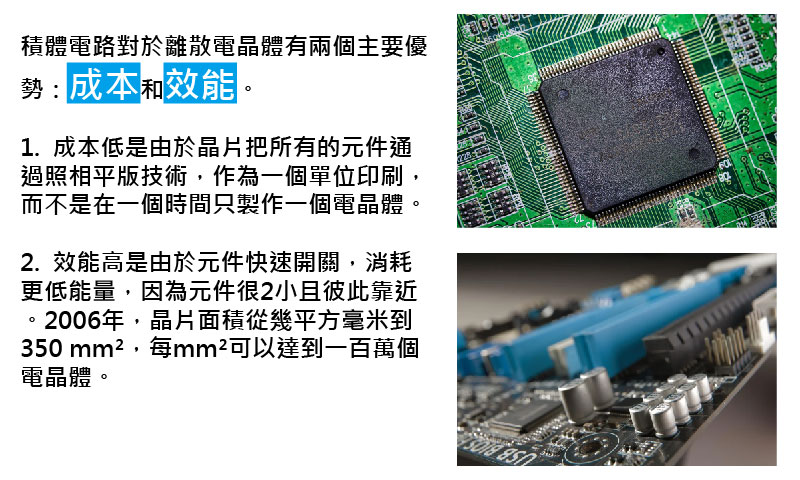 鑫紳股份有限公司－積體電路對於離散電晶體的主要優勢